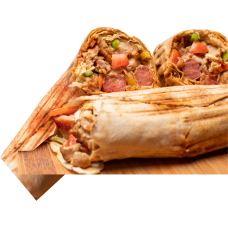 Shawarma with one sausage