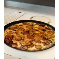 Plantain frittata (plantain and egg)