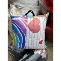 6by6 size duvet, bedsheet and 4 pillows 