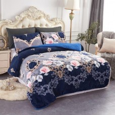 6by6 size duvet, bedsheet and 4 pillows 