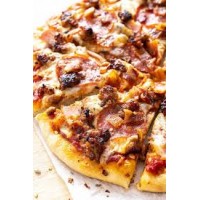 Medium meat lovers pizza