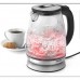 Salter colour changing glass kettle