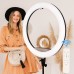 18" remote controlled selfie ring light & projection stand