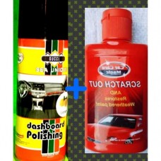 Magic dashboard polish 200ml & scratch out, swirl remover 120g