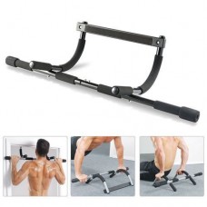 Iron gym pull up sit up door bar