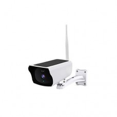 Outdoor wifi 1080p ip camera solar powered bullet cctv