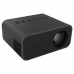 T500 1920x1080p 80 lumens portable mini home theater led hd digital projector with remote control & adaptor(black)