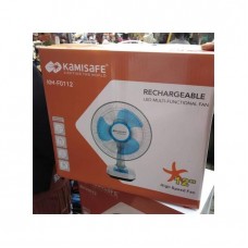 Kamisafe quality rechargeable fan durable high speed 12 inches