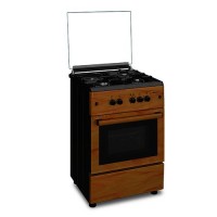 Maxi 60*60 (3+1) burner gas cooker igl wood f6b31g2