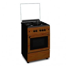 Maxi 60*60 (3+1) burner gas cooker igl wood f6b31g2