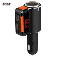 Car mp3 audio player bluetooth fm transmitter wireless fm modulator car kit handsfree lcd display usb charger for honda,toyota,proton,myvi,volkswagen,bmw,ford,mercedes-benz (black) jolee