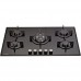 Hometec 90cm built-in 5 burner gas on glass hob/cooker aut ignition