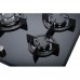 Hometec 90cm built-in 5 burner gas on glass hob/cooker aut ignition