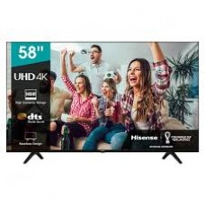 Hisense 58 inches uhd 4k smart tv  total 4k solution (resolution + upscaler), dts studio sound bluetooth, game mode, vidaa u4.0 bezelless design - 58a6g series