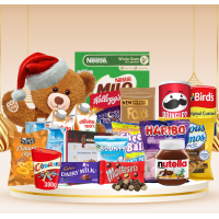 Little santa children christmas hamper (gold) 