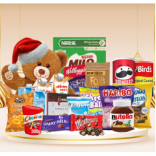 Little santa children christmas hamper (gold) 