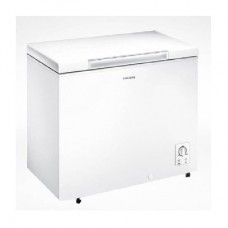 205l chest freezer,white color , display : compressor  activation & power, temp control : knob dial & fast freezing  switch