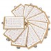 10pcs wooden a5 clipboard hardboard menu board with clip for office restaurant