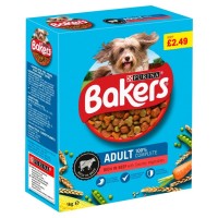 Purina baker's adult dog rich in beef with country vegetables 1kg