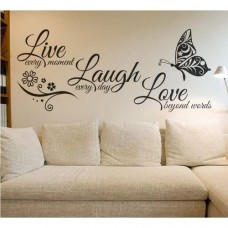 Wall stickers live laugh love home wall decor - 007