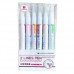 Outline pen glitter two-line pens in 6 colors greeting card