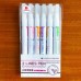 Outline pen glitter two-line pens in 6 colors greeting card