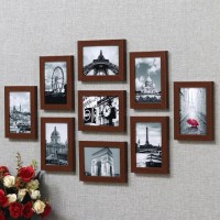 9pcs ( 7'' ) wall hanging photo frame set - g