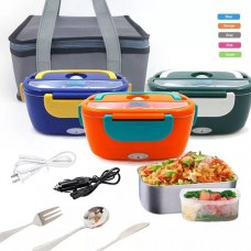 3 of 1.5l electric lunch box with 2 in 1 plug for home & car