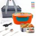 3 of 1.5l electric lunch box with 2 in 1 plug for home & car