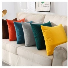 Renny pillow 6 pcs velvet throw pillow - 18 inches