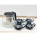 Tea pot set with 4 cups infusion