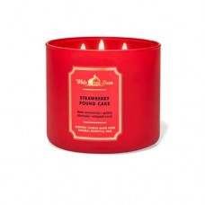 Bath & body works bath and body works strawberry pound cake 3-wick candle