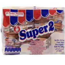 Super 2 biscuits vanilla 600g *24