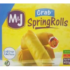 M & j crab spring rolls 450 g x12