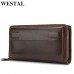 Real leather men’s wallets male purse long wallets purse