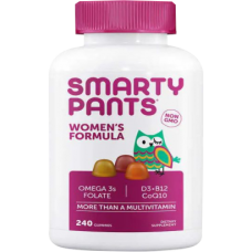 Smarty pants women's multivitamin omega 3s folate, d3-b12, coq10 -240 cts