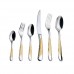 Gold plated 24pcs cutlery spoon fork and knife