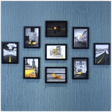 9pcs ( 7'' ) wall hanging photo frame set - b