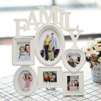 Modern vintage family po frame wall hanging picture holder