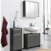 Livarno home oslo mirrored bathroom cabinet