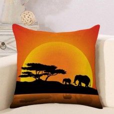 Throw pillow - sunset art work