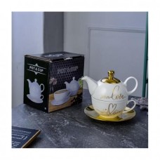 Fine porcelain coffee pot 25 oz - 750 ml in gift box