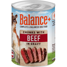 Balance dog food beef in gravy 410g