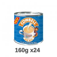 Cowbell evaporated milk 160g tin x 24 (carton)