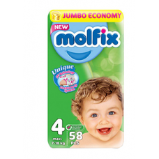 Molfix pampers size 4 [58pc]