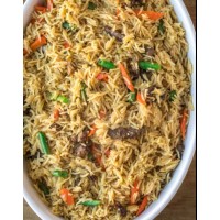 Mixed meat schezwan rice