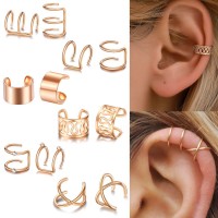 6 piece gold earcuff 