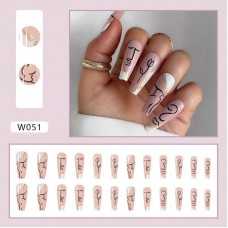 Skull press on nails