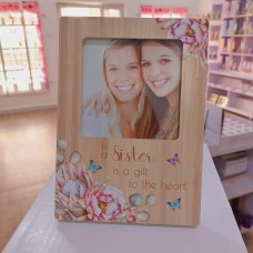 Vintage floral photo frame daughter