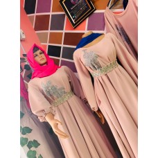 Barokah dress peach